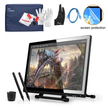 Cheapest 2 Pens UGEE 21.5″ IPS UG-2150 Digital Graphic Drawing Tablet Monitor 2048 Pen Pressure + Protector + Cover + Glove +USB Cable