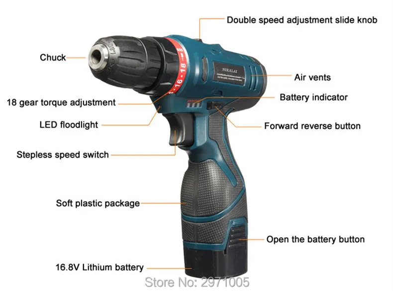 12 В, 16,8 в, 25 в, литиевая батарея, Беспроводная электрическая дрель, многофункциональная электрическая отвертка, ручная дрель с крутящим моментом, шуруповерт, электроинструменты