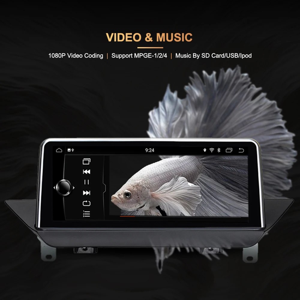 Cheap Antiglare screen Android 9.0 4+64G Car multimedia Player car dvd player auto audio for BMW X1/E84 2009-2015 with idrive radio 3