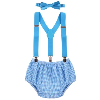 

Cake Smash Outfits for Baby Boys and Girls Birthday Party Boys Suspenders Pants Birthday Cute Baby Clothes Photo Shoot Costumes