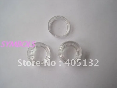 

NA-12 free shipping 100pcs/lot 2.5*1cm Plastic Small Round Jar Nail Art Rhinestone Jar Nail Art Decoration Case