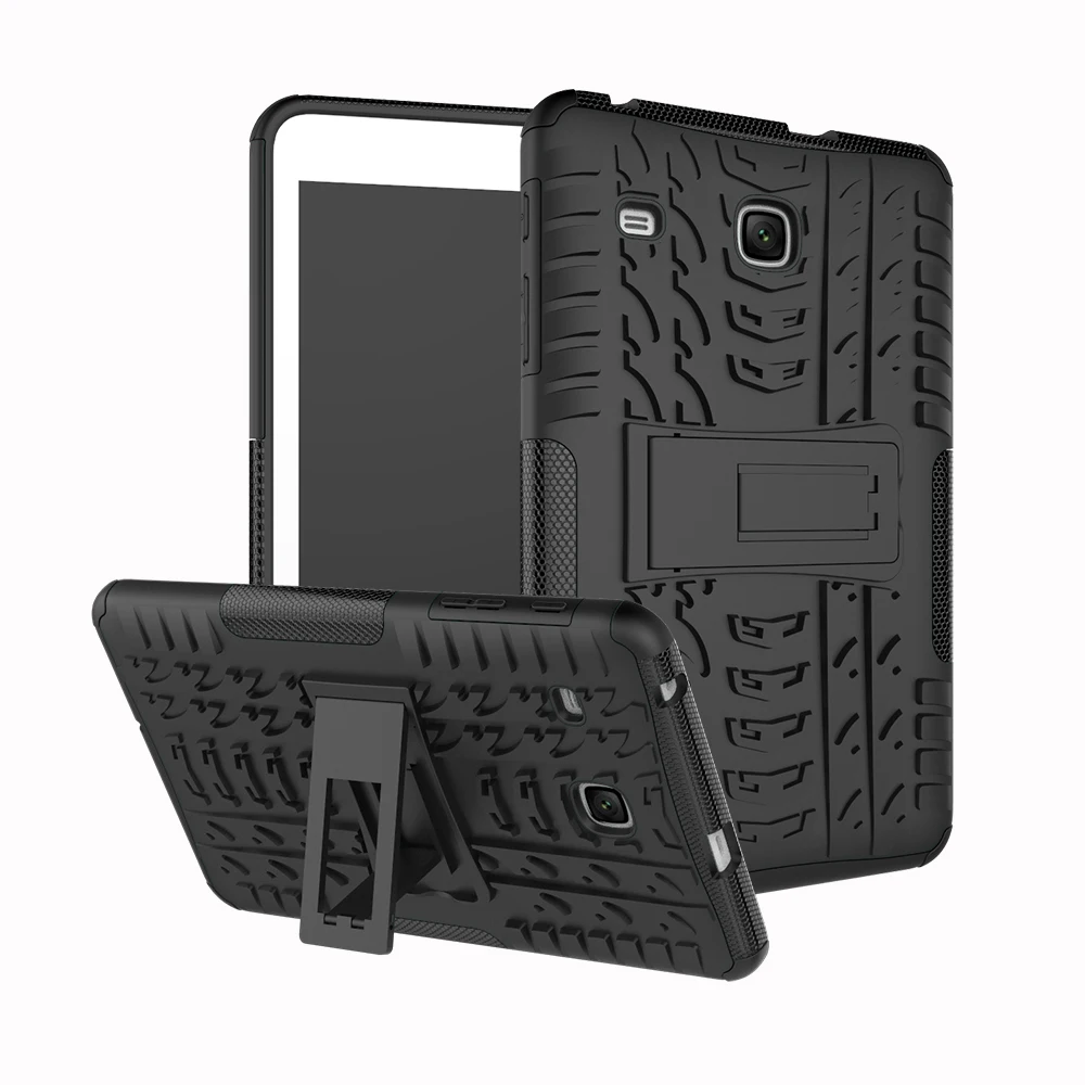 

360 Full Armor Tablet Case For Samsung Galaxy Tab E 8.0 T377 T375 Silicone TPU PC Stand Cover T377V T377R T377P Shockproof Case