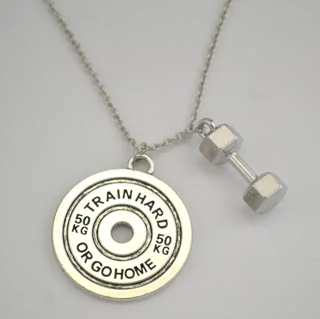 Dumbbell barbell with 50kg barbell necklace Fitness weightlifting Gym