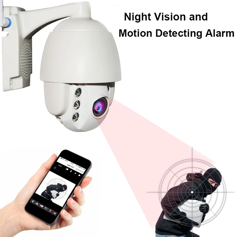 imx307 2MP 3G 4G SIM PTZ IP Camera 1080P HD IR Night Vision Speed Dome Wifi Security Camera Outdoor
