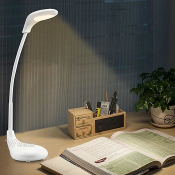 

White Touch Dimmable LED Desk Lamp USB Table Light Eye protective Rechargable Reading Table Lamp Lighting