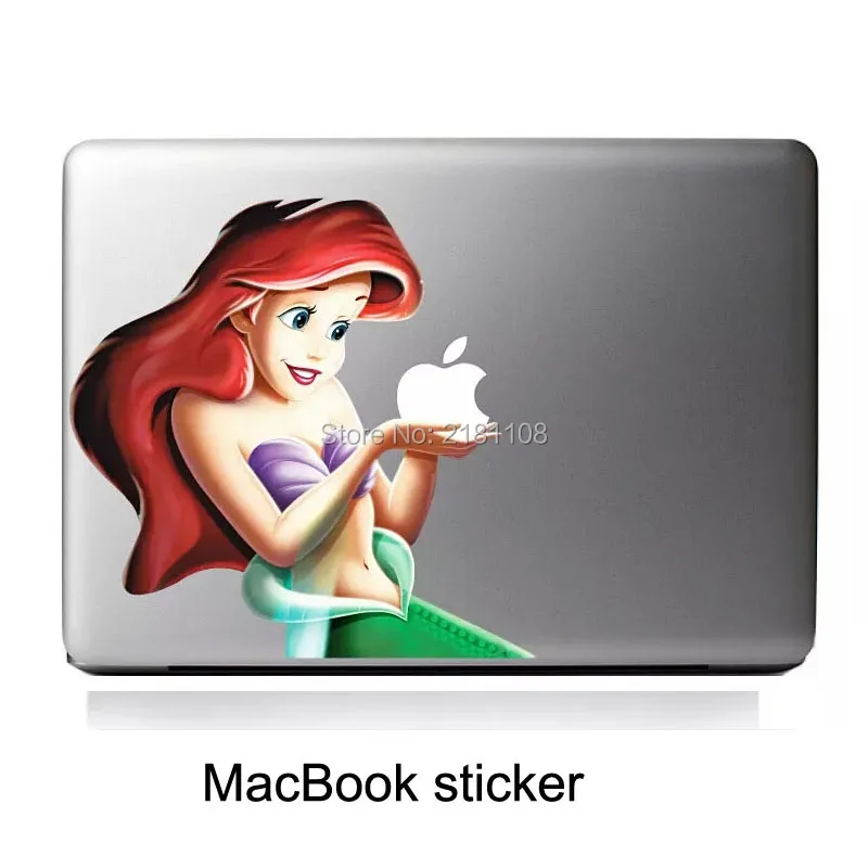 

Aquamarine Personality Vinyl Decal notebook laptop Sticker for macbook Pro / Air 13 inch Laptop Case Cover Cartoon Skin