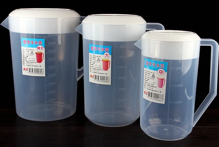 

2017 new thickening food grade pp material measuring cup with scale with cover 2000ml-5000ml
