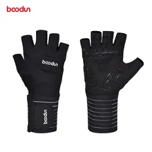 Boodun для спортзала перчатки для занятий фитнесом защита для ладоней с наручным креплением поддержка тренировка Кроссфит Бодибилдинг силовая перчатка для спортзала