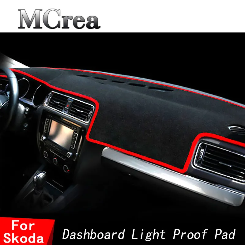 

Auto Car Dashmat Dashboard Cover Sun Shade For Skoda Octavia A5 A7 Fabia 2 5J Yeti Superb 2 3 B6 B8 Rapid Spaceback Accessories