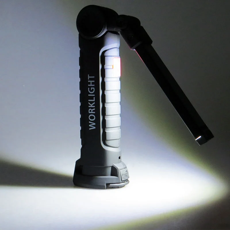 Rechargeable Flexible Inspection Hand Lamp Torch COB LED Work Light Magnetic LOT