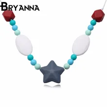 BRYANNA Nueva joyería al por mayor clásico de silicona colgante collares para las mujeres collar de la estrella de Bohemia H819
