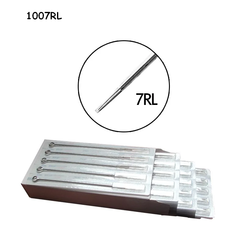 100PCS 7RL Disposable Sterilized Tattoo Needles Stainless Steel tattoo needle for tattoo grip