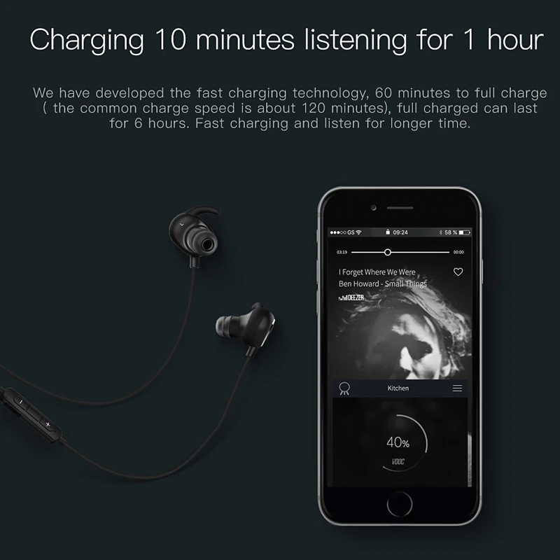 2017 QCY QY19 wireless sports headphones IPX4 sweatproof bluetooth running earphone in-ear headset gamer built-in microphone 