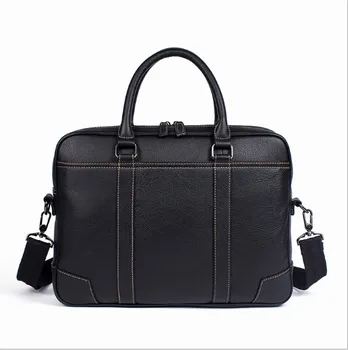 

2018 Genuine leather men's cross-section business men's handbag briefcase shoulder messenger bag