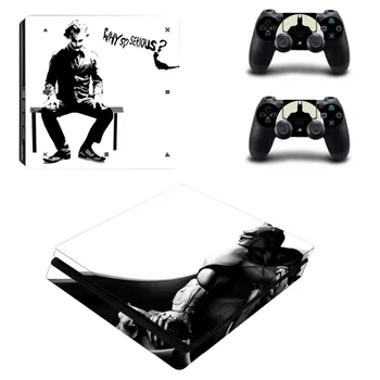 

The Joker and Batman PS4 Slim Skin Sticker For Sony PlayStation 4 Console and Controller For Dualshock 4 PS4 Slim Sticker Decal