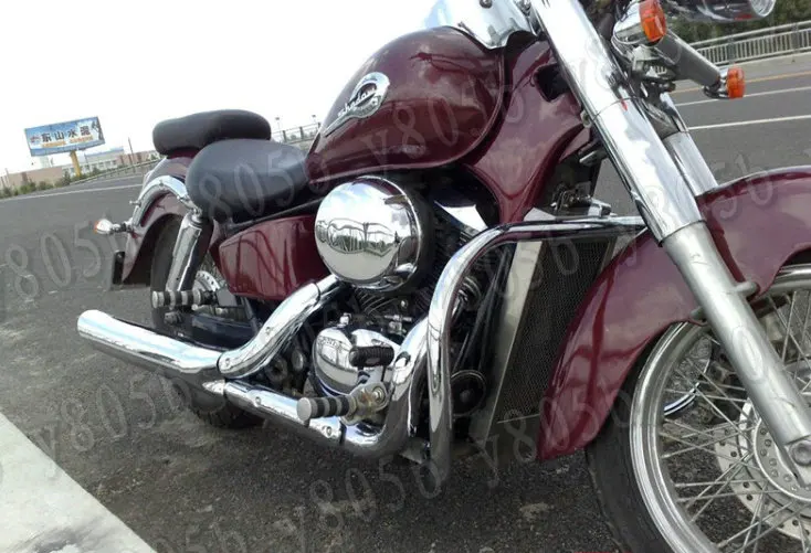 Motorcycle Chromed Metal Engine Guard Crash Bar For Honda Shadow
