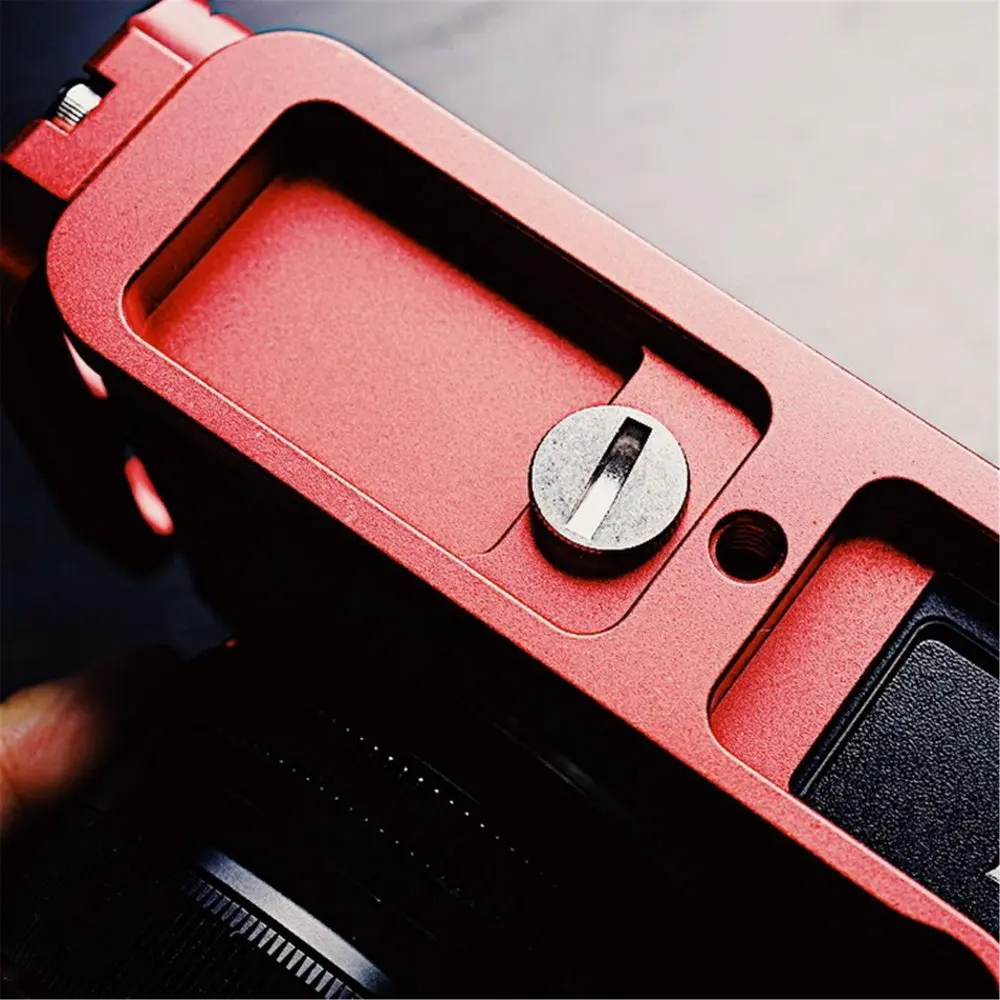 Красный Алюминиевый быстросъемный l-образный вертикальный кронштейн для Fuji XT3 Fujifilm X T3 Arca Swiss