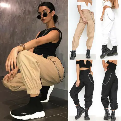 calça jogger com bolso lateral feminina