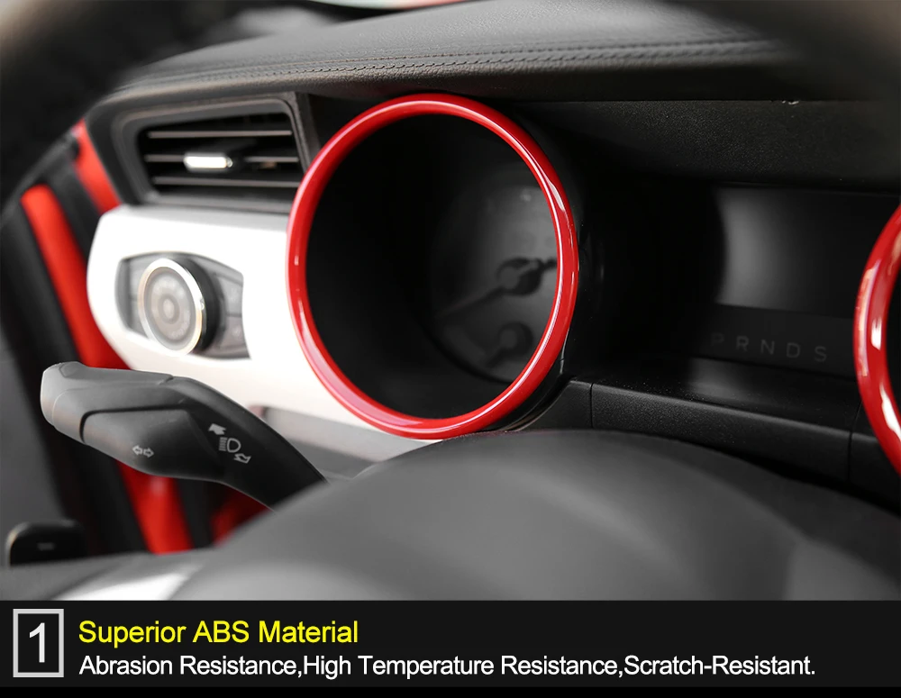 MOPAI ABS Автомобильный интерьер приборная панель украшение кольцо Крышка отделка наклейки для Ford Mustang- стайлинга автомобилей