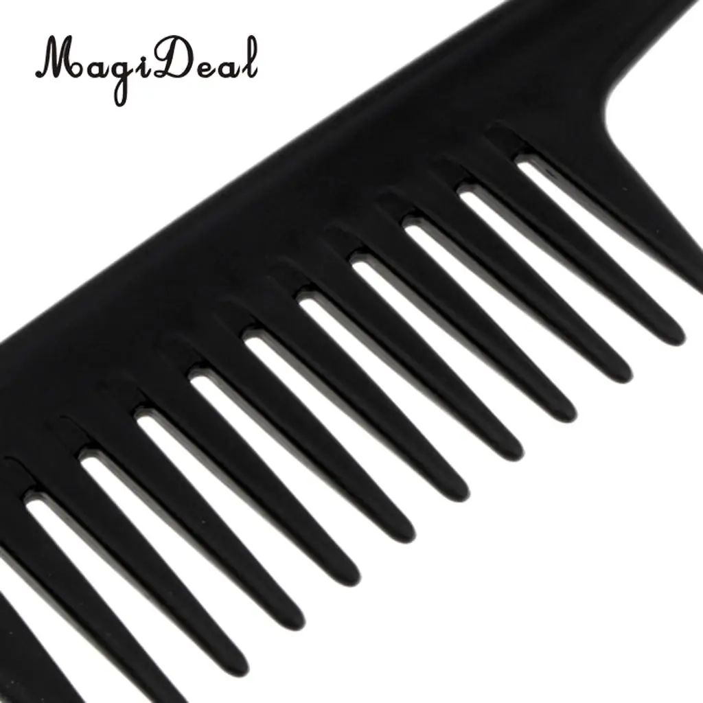 Shower Hanging Comb Wide Tooth Comb with Hook Wet Dry Hair Detangling Conditioning Hair Black Comb