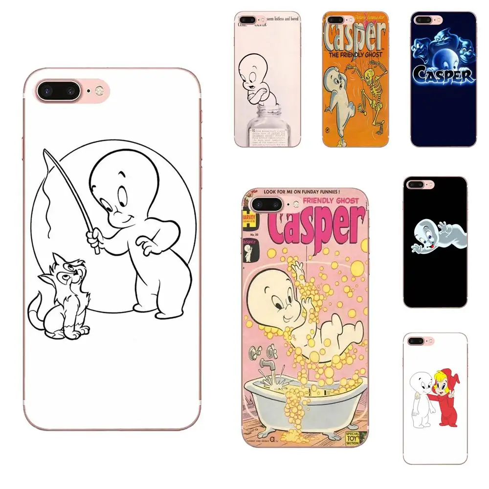 

Ultra Thin Cartoon Pattern Back Phone Case For Apple iPhone 4 4S 5 5C 5S SE 6 6S 7 8 Plus X XS Max XR Casper & Friends