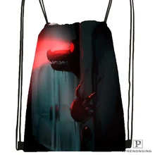 Изготовленная на заказ походная сумка на шнурке для женщин и мужчин с изображением Фредди, милый детский рюкзак(черная спинка), 31x40 см#180531-01-18