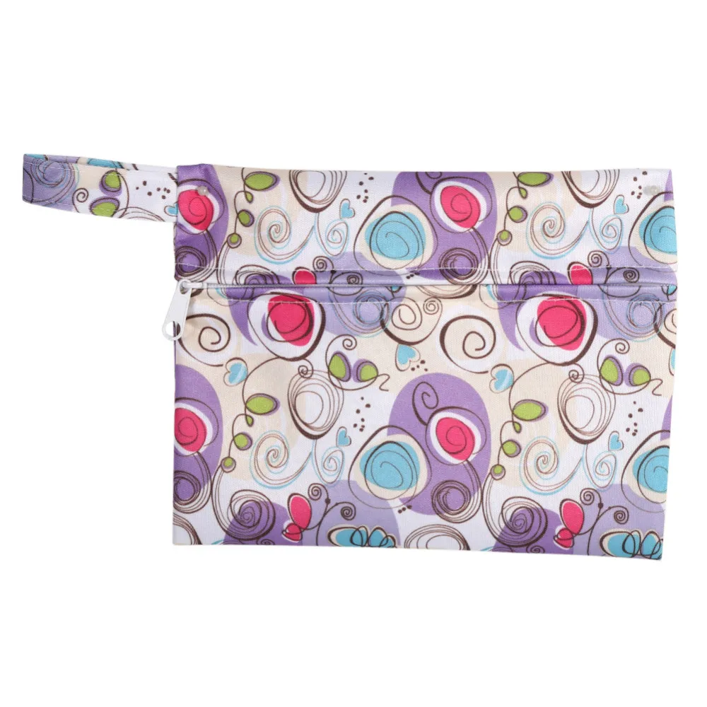 1 шт. водонепроницаемый мешок на молнии для мокрой менструальной тети карман для полотенец многоразовое хранение Mama тканевый гигиенический подгузник пеленка для беременных сумка с принтом
