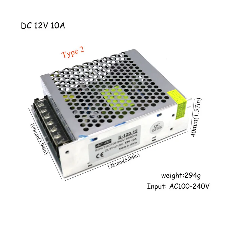 DC 12V импульсный источник питания DC 12V 2A 24W 25W 5A 60W 10A 120W выходной источник питания Светильник ing трансформатор для светодиодной ленты светильник