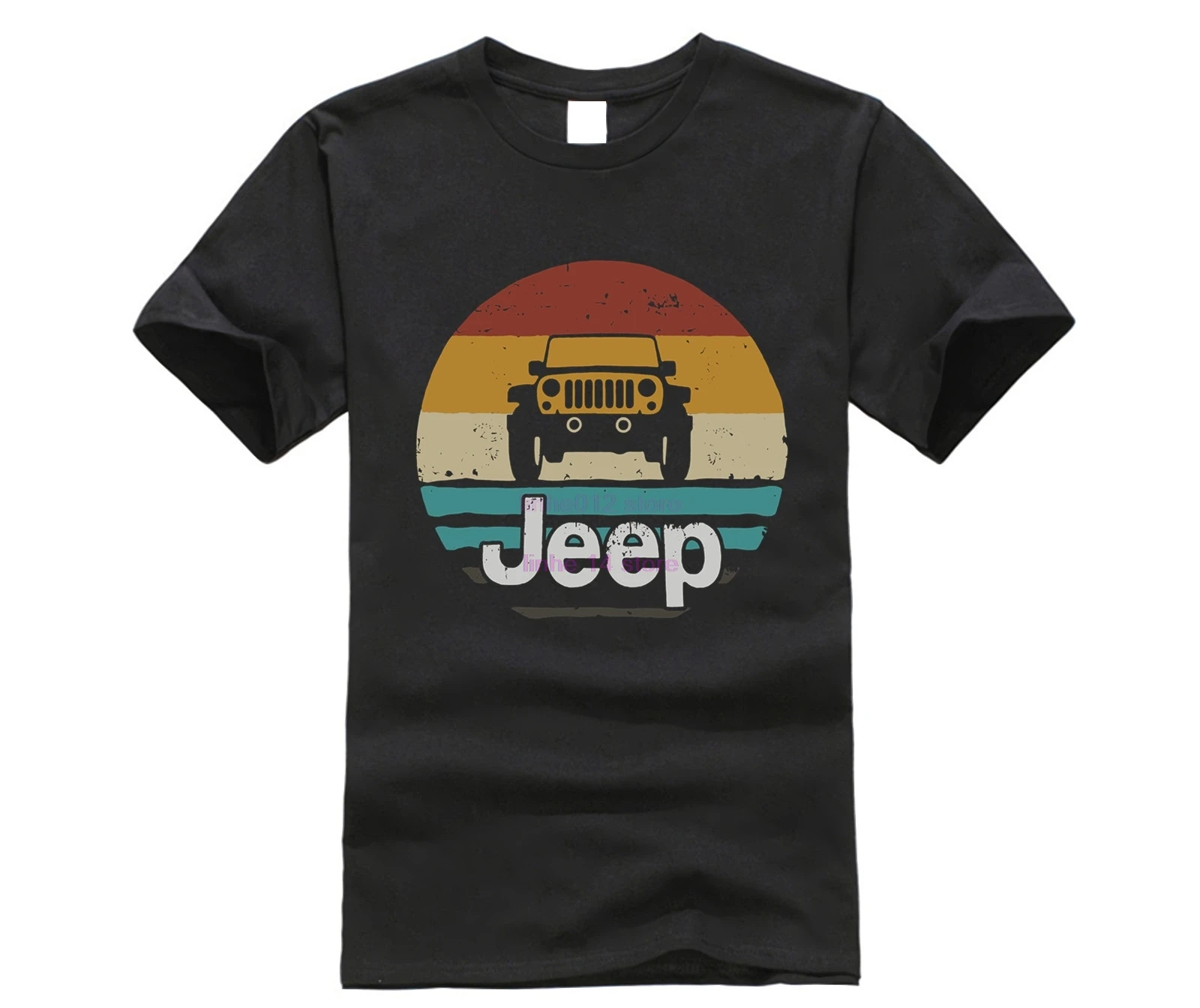 

Jeeps Retro Distressed T-Shirt Summer T-shirt Fashion T-shirt