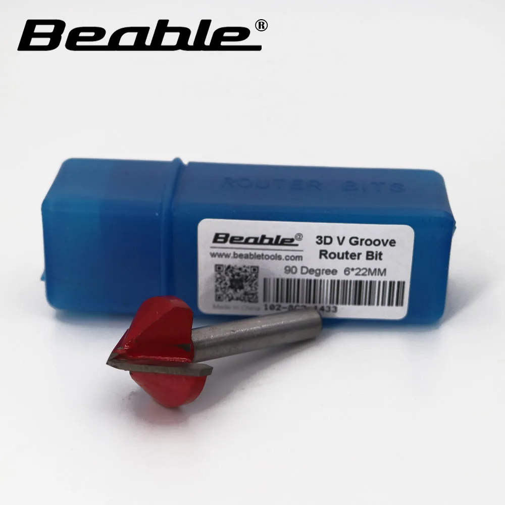 Beable V Groove Router Bit 6*22*90 Degree Woodworking tool cutting
