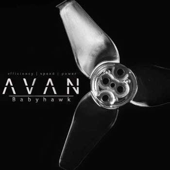 

Original EMAX AVAN Micro 2.3x2.7x3mm 2.3 inch 3 blade Propellers For Babyhawk Drone (6 pairs)