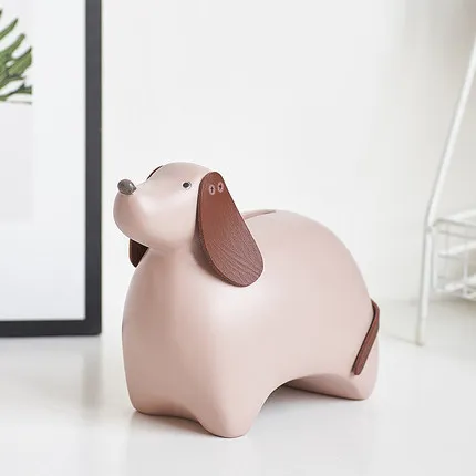 

NYAA Ins Wind Puppy Piggy Cash Tank Arrangement Creative Living Room, Bedroom, Study Decoration, Individual Crafts
