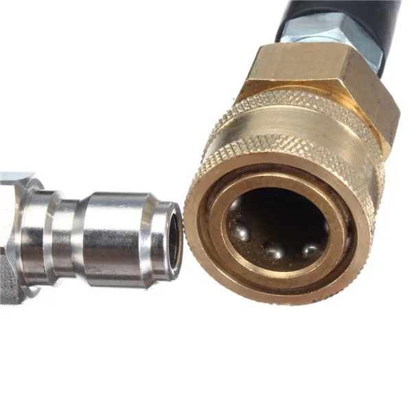 Najtaniej 5 10 15 20 30M wąż wysokociśnieniowy 5800PSI 40MPa 3 8 do szybkiego łączenia dla spray do mycia pistolet czyszczenie wody podkładka podłączenia