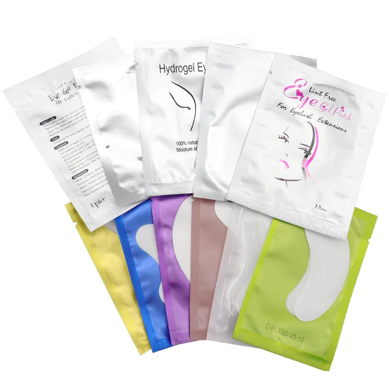 

20/50/100pcs Pink Packaging Paper Patches,New Paper Patch Eyelash Under Eye Pads Lash Eye Tips Sticker Wraps Make Up Tools