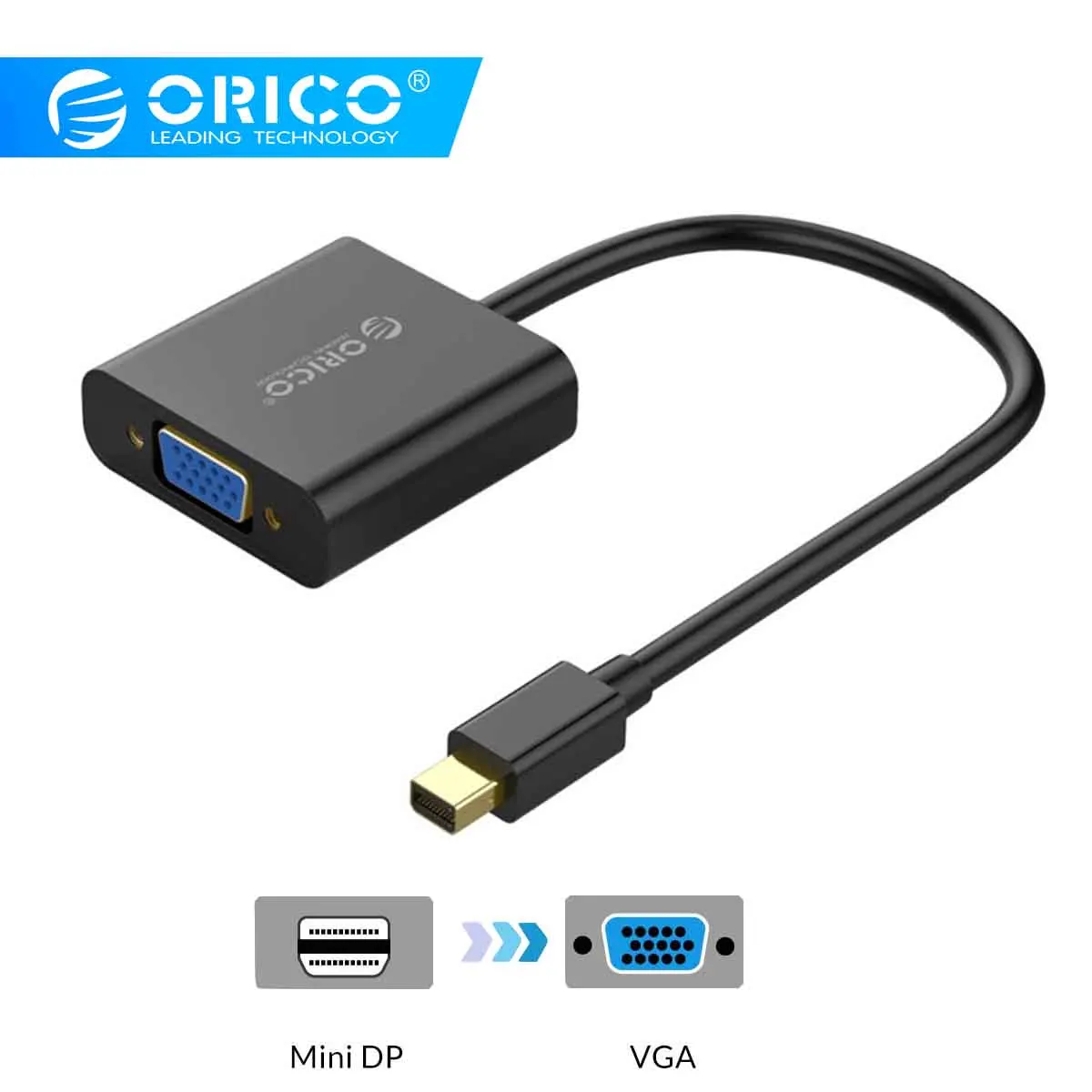  ORICO Mini DP al Cavo Adattatore VGA Maschio A Famale Video Audio Adattatore del Convertitore per H