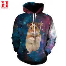 2017 Headbook Cartoon Crown Mouse Print Sweatshirt Men/Women Hooded Hoodies 3d lovely Hoody Tracksuits With Cap Casual Jacket