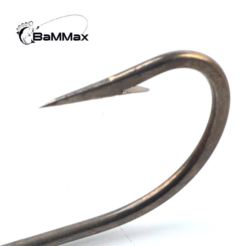 Bammax Fishing Hooks 5pcs/lot 6.0 cm Barbed Hook Sharp and Hard High-quality Carbon Steel Single hook Fishing Accessories Tackle