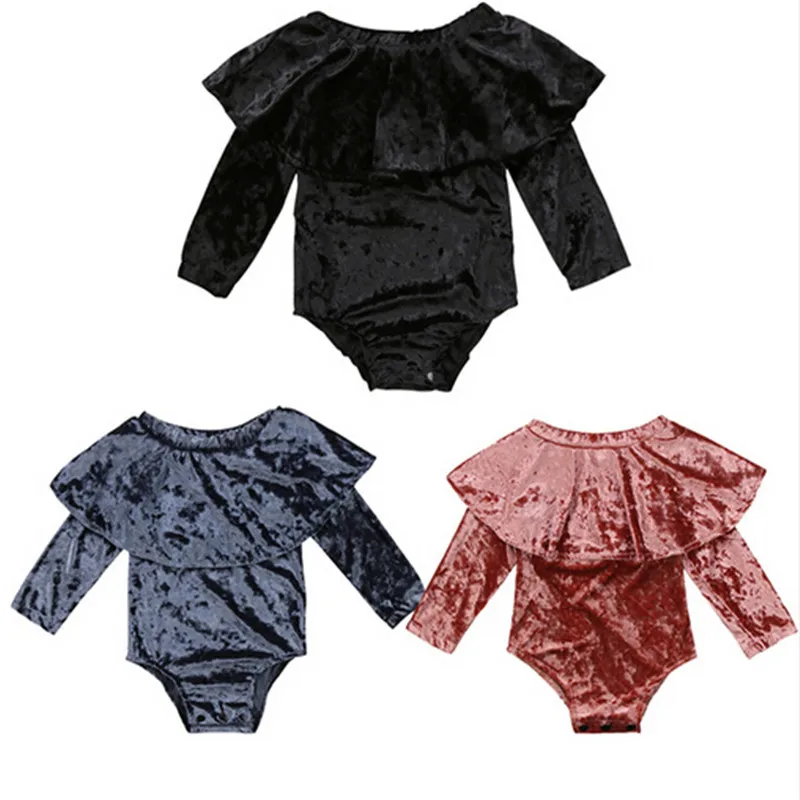 baby girl off shoulder romper