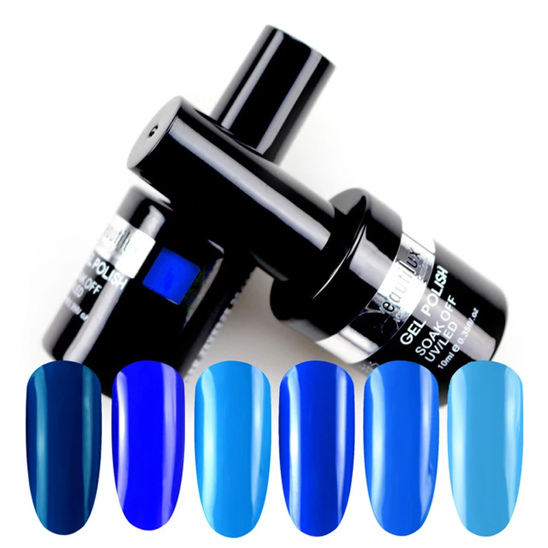 

Blue Color Gel Polish Royal Navy Baby Dark Blue UV LED Soak OFF Gel Nail Polish Nails Gel Varnish Gels Lacquer 10ml