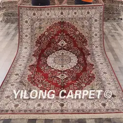 Yilong 6'x9 Иран ковер ручной работы Vantage Изысканный красный медальон Оптовая восточные ковры (YHW047B6x9)