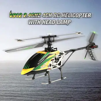 

V912 Drone Sky Dancer Aircraft 2.4Ghz Rtf Aeroplane 4 Channel Single Blade Rc Helicopter with head light lamp Light
