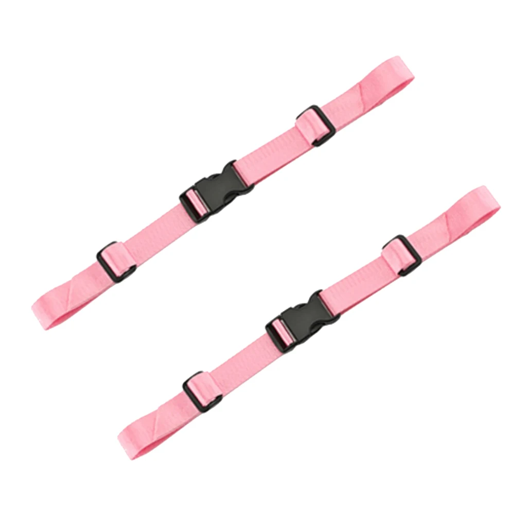 2 Pcs Universal Nylon Backpack Webbing Chest Harness Belts Waist Strap Buckle Gear Clips for Camping Hiking Climbing Accessory