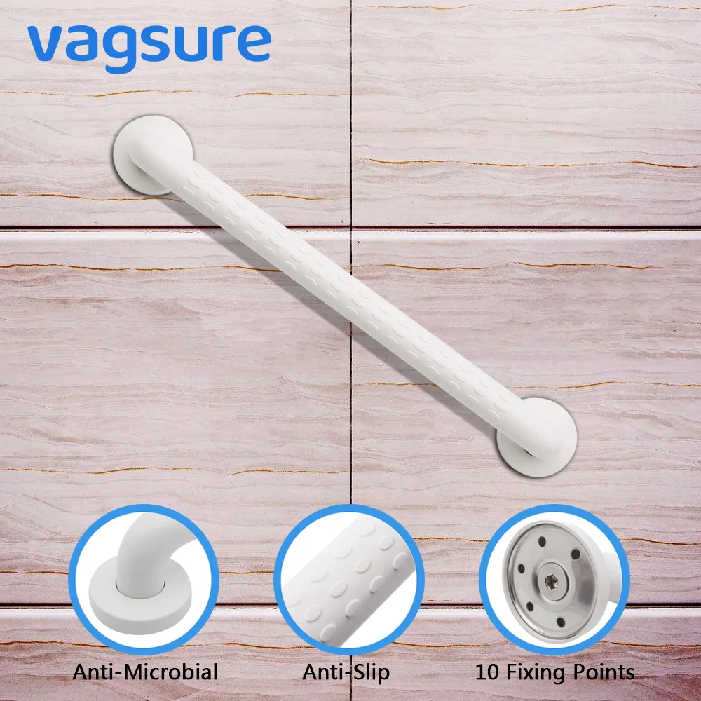 Vagsure 1pcs 30/45/60cm ABS Plastic Grab Bar Bathroom Safety Handle Railing Anti-slip Handrail Bathtub Accessories For Elderly Vagsure 1pcs 30/45/60cm ABS Plastic Grab Bar Bathroom Safety Handle Railing Anti-slip Handrail Bathtub Accessories For Elderly