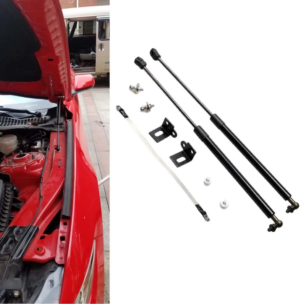 

Auto Front Bonnet Hood Modify Gas Struts Lift Support Shock Damper for Ford Mustang 2015-2018 Absorber Carbon Fiber