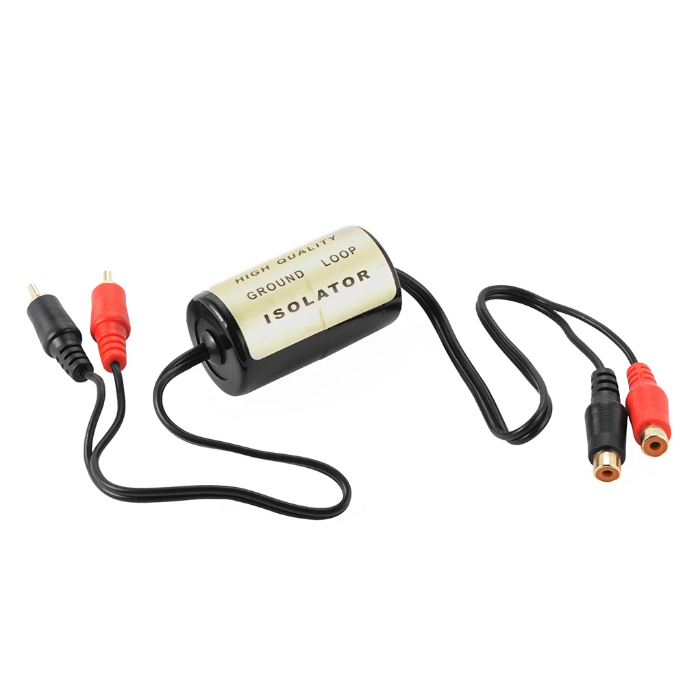 

20A Car RCA Audio Noise Filter Suppressor Ground Loop Isolator Killer Remover for Car and Home Stereo CY658-CN