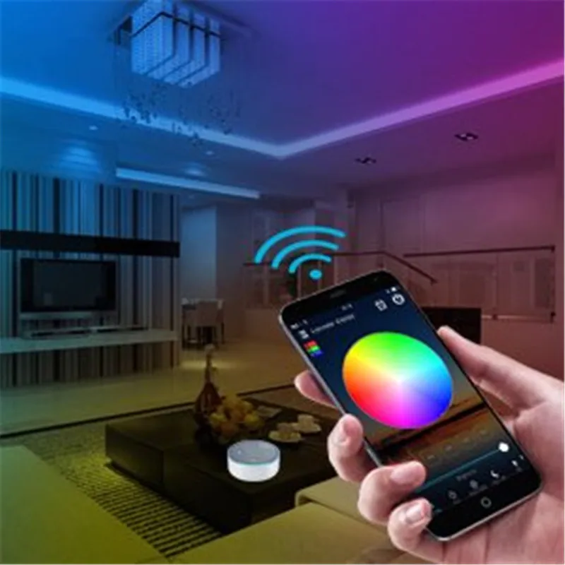 12 В Wi-Fi Msuic светодиодный RGB Управление Лер с DC Женский на Android IOS смартфон Управление для SMD 5050 2835 RGB RGBW Светодиодные ленты свет