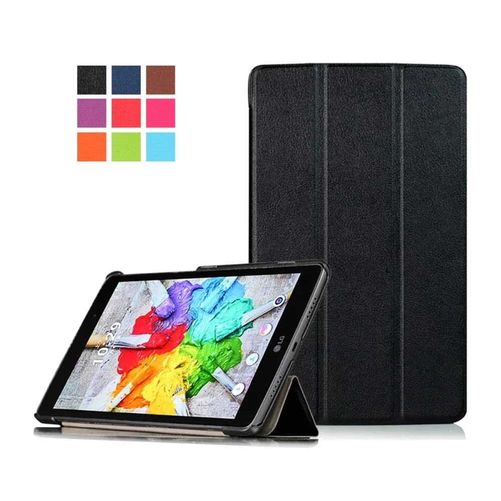 

Ultra Slim PU Leather Case Cover For LG G Pad 3 8.0 V525 V520 V521WG ( Gpad III / Gpad X ) 8 inch Tablet +2 Pcs Screen Protector