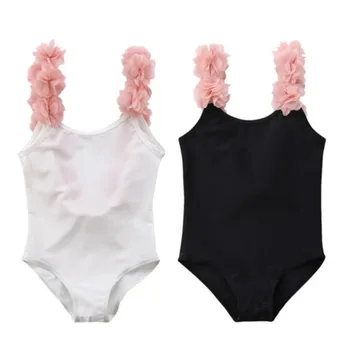

Summer Children Sleeveless Bikini Toddler Baby Girl 3D Floral Backless Swimsuit Kids Girls Swimwear New 2018 Child Bathing Suit