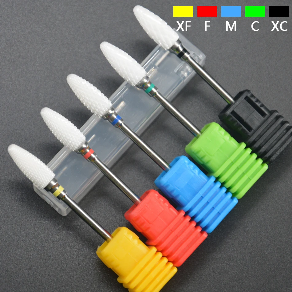 

ViiNuro 3/32'' Milling Cutter All For Manicure Machine Ceramic Electric Nail Drill Bits For Pedicure Rotary Nail Art Tool