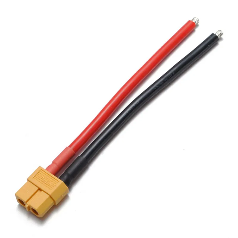 XT60 гнездовой разъем 12AWG 10 см с проводом силиконовый кабель для RC